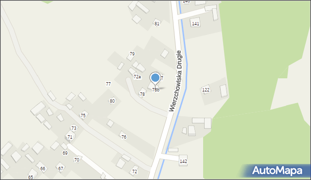 Wierzchowiska Drugie, Wierzchowiska Drugie, 78b, mapa Wierzchowiska Drugie
