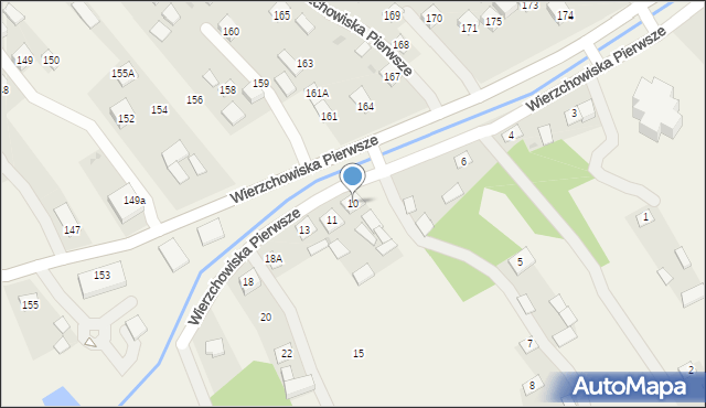 Wierzchowiska Pierwsze, Wierzchowiska Pierwsze, 10, mapa Wierzchowiska Pierwsze