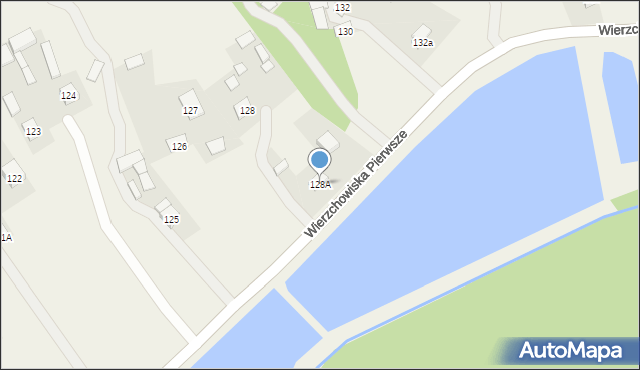 Wierzchowiska Pierwsze, Wierzchowiska Pierwsze, 128A, mapa Wierzchowiska Pierwsze