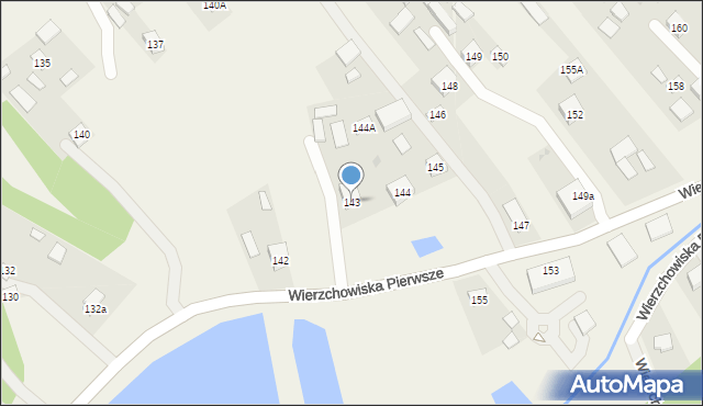 Wierzchowiska Pierwsze, Wierzchowiska Pierwsze, 143, mapa Wierzchowiska Pierwsze