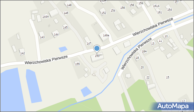 Wierzchowiska Pierwsze, Wierzchowiska Pierwsze, 153, mapa Wierzchowiska Pierwsze