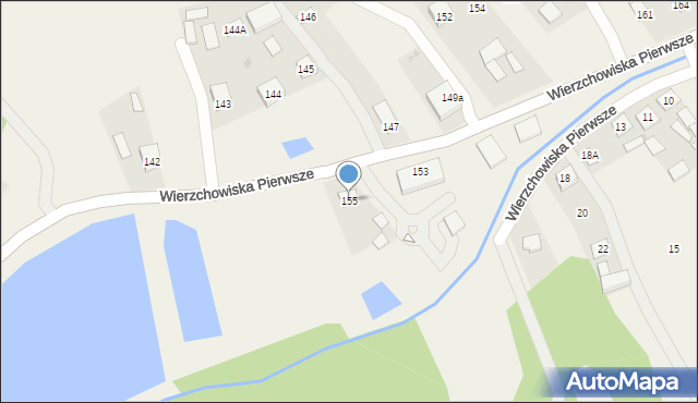 Wierzchowiska Pierwsze, Wierzchowiska Pierwsze, 155, mapa Wierzchowiska Pierwsze