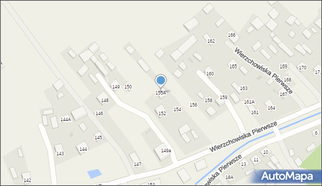 Wierzchowiska Pierwsze, Wierzchowiska Pierwsze, 155A, mapa Wierzchowiska Pierwsze