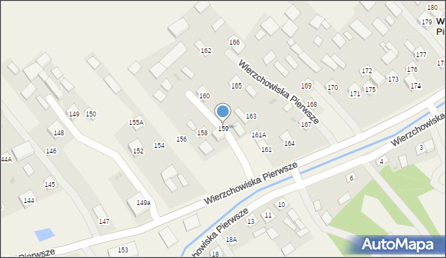Wierzchowiska Pierwsze, Wierzchowiska Pierwsze, 159, mapa Wierzchowiska Pierwsze