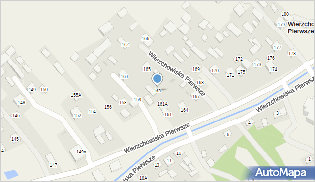Wierzchowiska Pierwsze, Wierzchowiska Pierwsze, 163, mapa Wierzchowiska Pierwsze