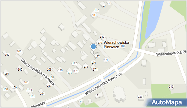 Wierzchowiska Pierwsze, Wierzchowiska Pierwsze, 177a, mapa Wierzchowiska Pierwsze