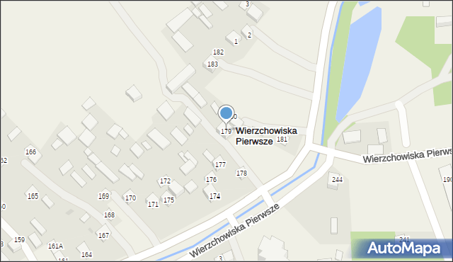 Wierzchowiska Pierwsze, Wierzchowiska Pierwsze, 179, mapa Wierzchowiska Pierwsze