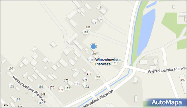 Wierzchowiska Pierwsze, Wierzchowiska Pierwsze, 180, mapa Wierzchowiska Pierwsze