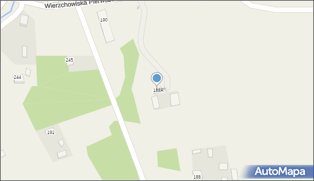 Wierzchowiska Pierwsze, Wierzchowiska Pierwsze, 189, mapa Wierzchowiska Pierwsze