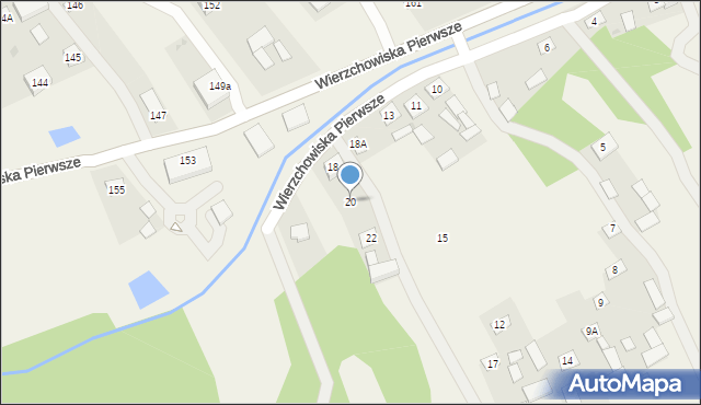 Wierzchowiska Pierwsze, Wierzchowiska Pierwsze, 20, mapa Wierzchowiska Pierwsze