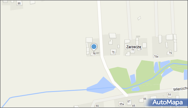 Wierzchowiska Pierwsze, Wierzchowiska Pierwsze, 75, mapa Wierzchowiska Pierwsze