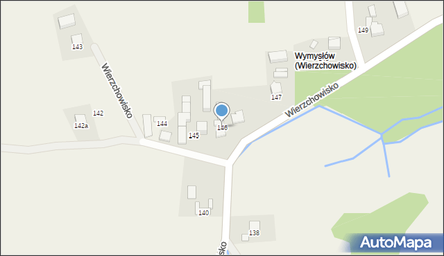 Wierzchowisko, Wierzchowisko, 146, mapa Wierzchowisko