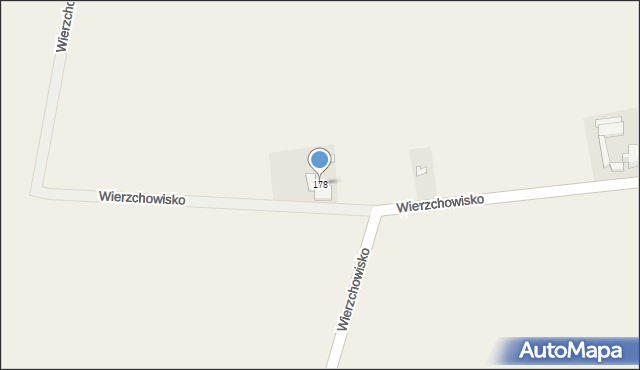 Wierzchowisko, Wierzchowisko, 178, mapa Wierzchowisko