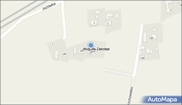 Wierzchowisko, Wierzchowisko, 187, mapa Wierzchowisko