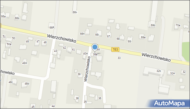 Wierzchowisko, Wierzchowisko, 34a, mapa Wierzchowisko
