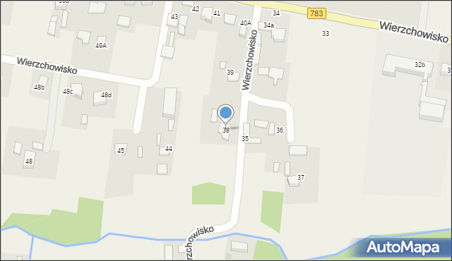 Wierzchowisko, Wierzchowisko, 38, mapa Wierzchowisko