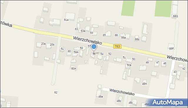 Wierzchowisko, Wierzchowisko, 56, mapa Wierzchowisko
