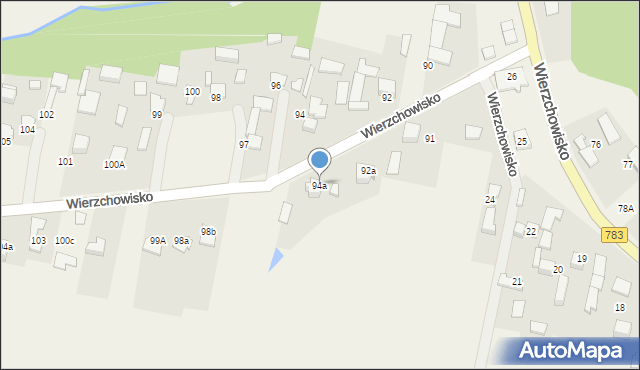 Wierzchowisko, Wierzchowisko, 94a, mapa Wierzchowisko