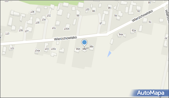 Wierzchowisko, Wierzchowisko, 98a, mapa Wierzchowisko