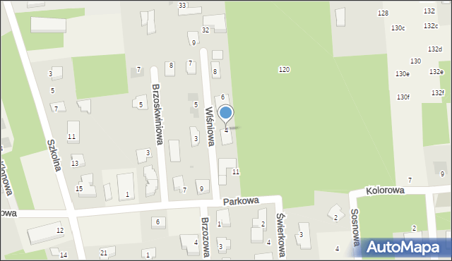 Wierzchowisko, Wiśniowa, 4, mapa Wierzchowisko