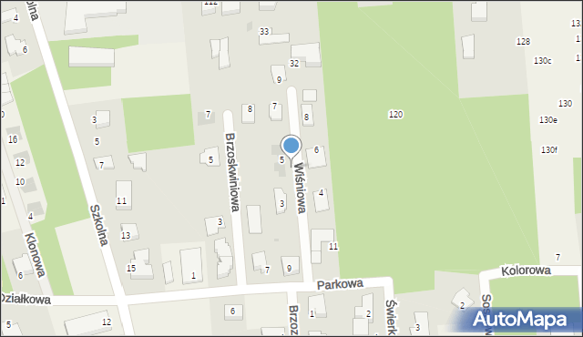 Wierzchowisko, Wiśniowa, 5a, mapa Wierzchowisko