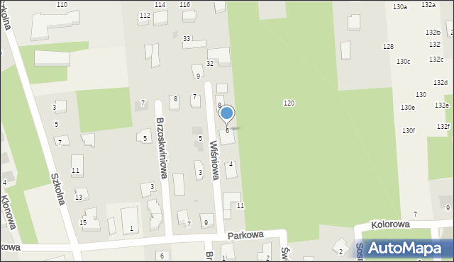 Wierzchowisko, Wiśniowa, 6, mapa Wierzchowisko