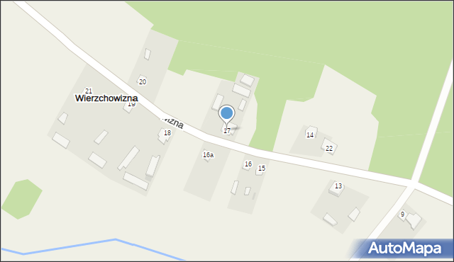 Wierzchowizna, Wierzchowizna, 17, mapa Wierzchowizna