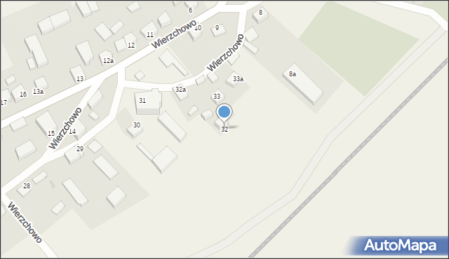 Wierzchowo, Wierzchowo, 32, mapa Wierzchowo