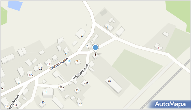 Wierzchowo, Wierzchowo, 8, mapa Wierzchowo