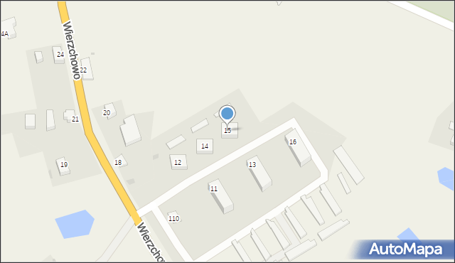 Wierzchowo, Wierzchowo, 15, mapa Wierzchowo