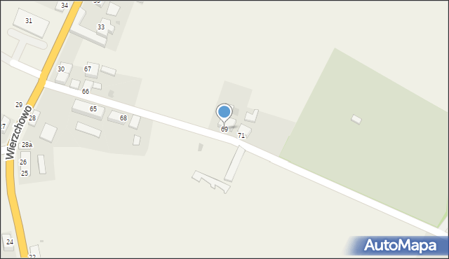 Wierzchowo, Wierzchowo, 69, mapa Wierzchowo
