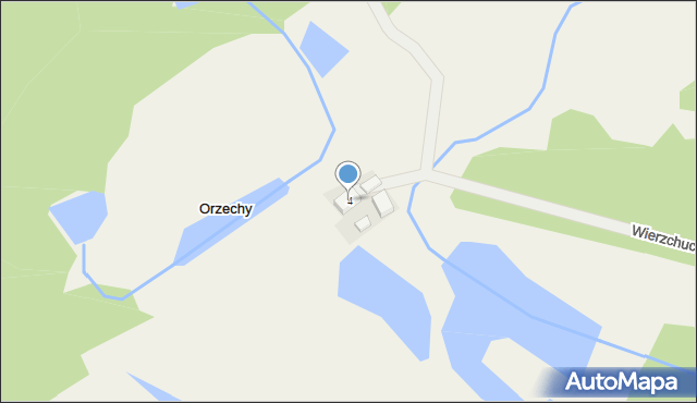 Wierzchucice, Wierzchucice, 4, mapa Wierzchucice