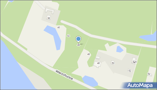 Wierzchucice, Wierzchucice, 44, mapa Wierzchucice