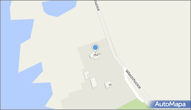 Wierzchucice, Wierzchucice, 65A, mapa Wierzchucice