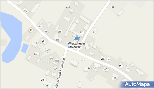 Wierzchucin Królewski, Wierzchucin Królewski, 111, mapa Wierzchucin Królewski