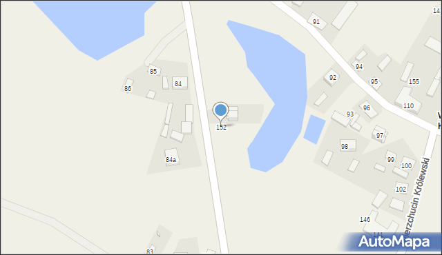 Wierzchucin Królewski, Wierzchucin Królewski, 152, mapa Wierzchucin Królewski