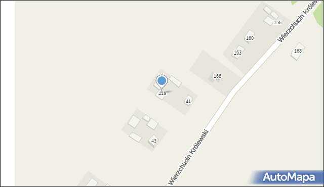 Wierzchucin Królewski, Wierzchucin Królewski, 41a, mapa Wierzchucin Królewski