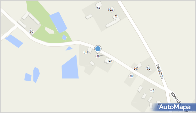 Wierzchucin Królewski, Wierzchucin Królewski, 49, mapa Wierzchucin Królewski