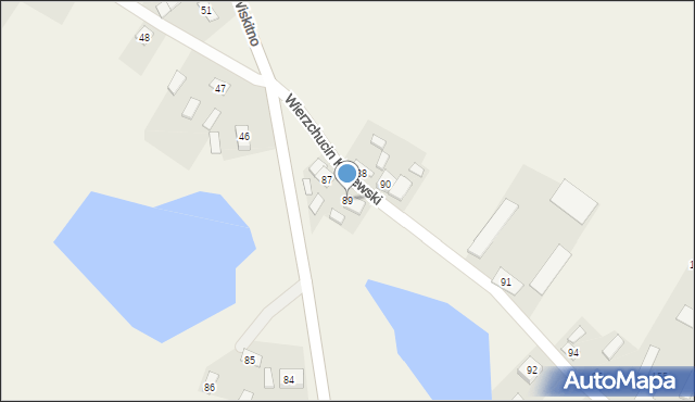 Wierzchucin Królewski, Wierzchucin Królewski, 89, mapa Wierzchucin Królewski