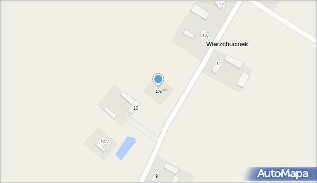 Wierzchucinek, Wierzchucinek, 10b, mapa Wierzchucinek