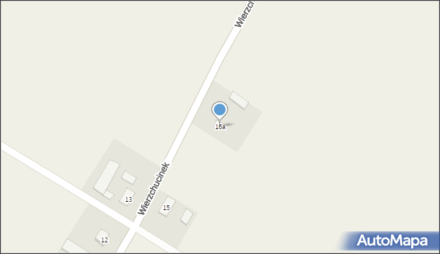 Wierzchucinek, Wierzchucinek, 16a, mapa Wierzchucinek