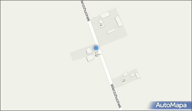 Wierzchucinek, Wierzchucinek, 42, mapa Wierzchucinek