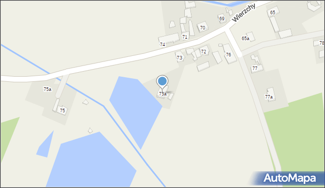 Wierzchy, Wierzchy, 73a, mapa Wierzchy