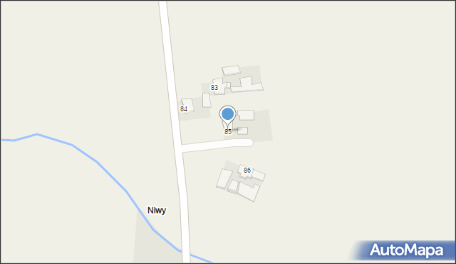 Wierzchy, Wierzchy, 85, mapa Wierzchy