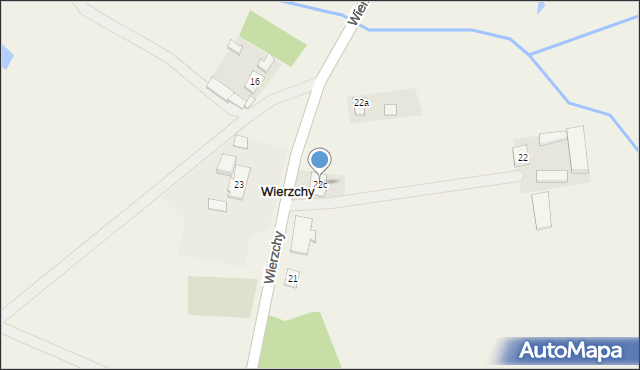 Wierzchy, Wierzchy, 22c, mapa Wierzchy