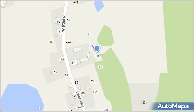 Wierzchy, Wierzchy, 33b, mapa Wierzchy