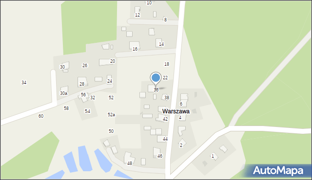 Wierzchy, Wierzchy, 36, mapa Wierzchy