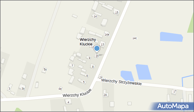 Wierzchy Kluckie, Wierzchy Kluckie, 10, mapa Wierzchy Kluckie