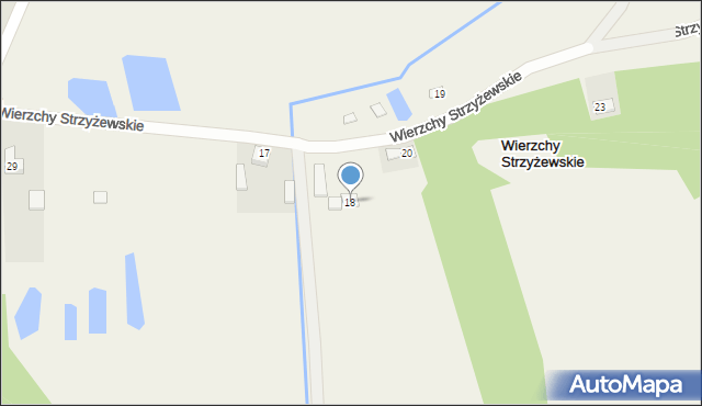 Wierzchy Kluckie, Wierzchy Kluckie, 18, mapa Wierzchy Kluckie