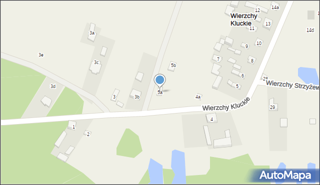 Wierzchy Kluckie, Wierzchy Kluckie, 5a, mapa Wierzchy Kluckie